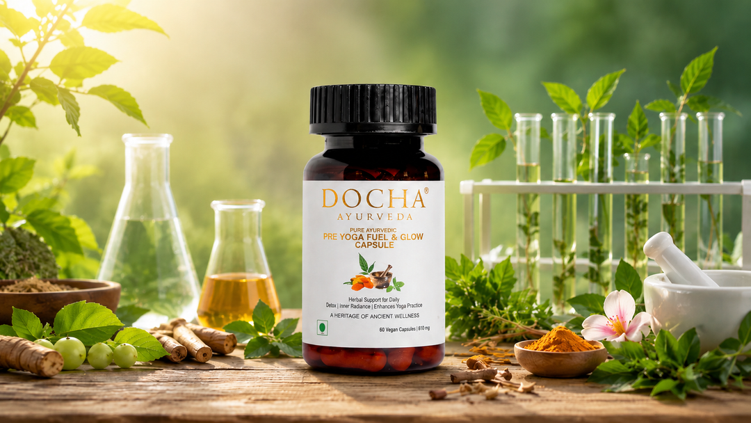 The Radiance Ritual: Decoding the Cellular Calm and Inner Glow of Docha's Pre Yoga Capsule