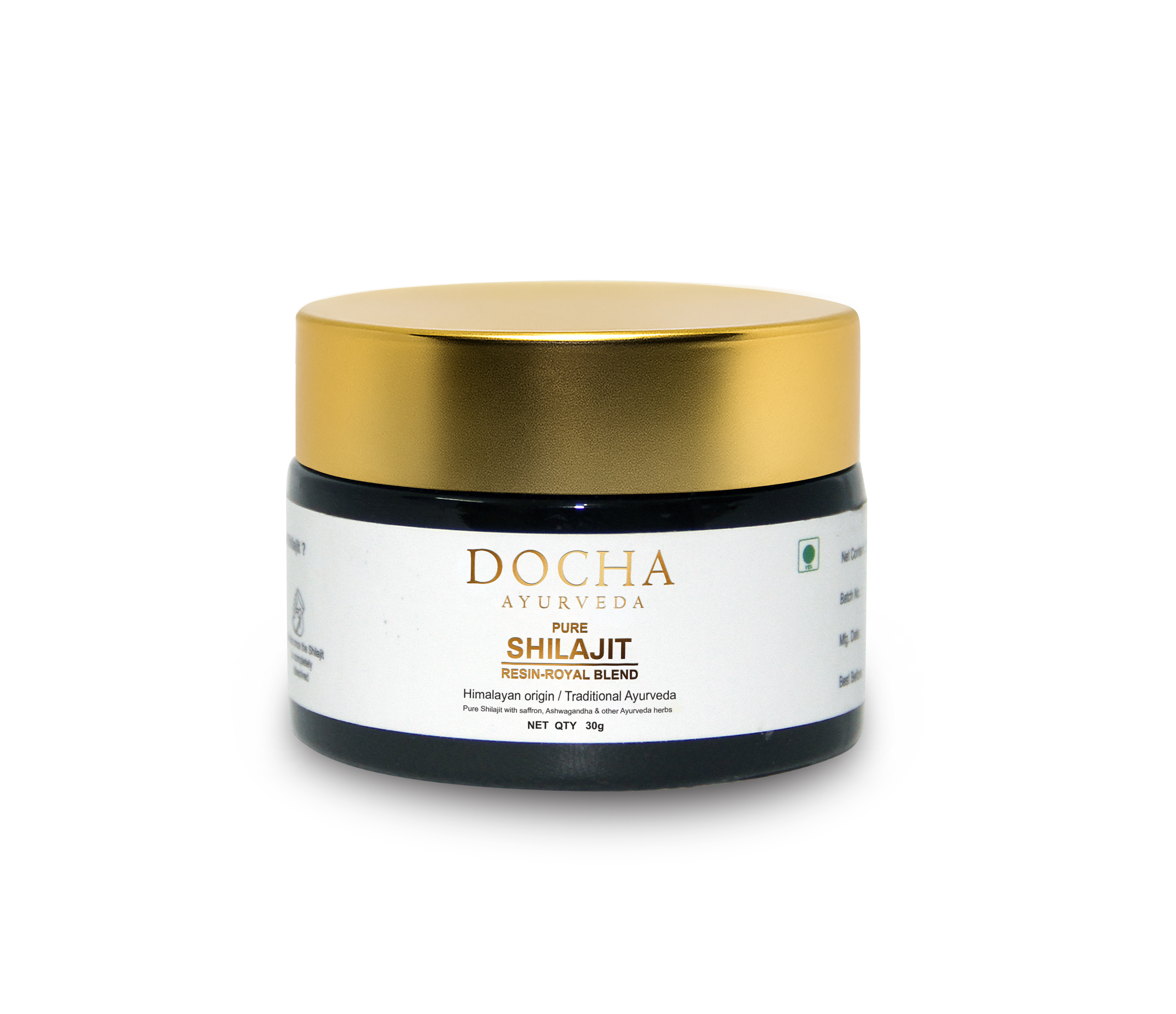 Docha Ayurveda Pure Shilajit Resin - Royal Blend