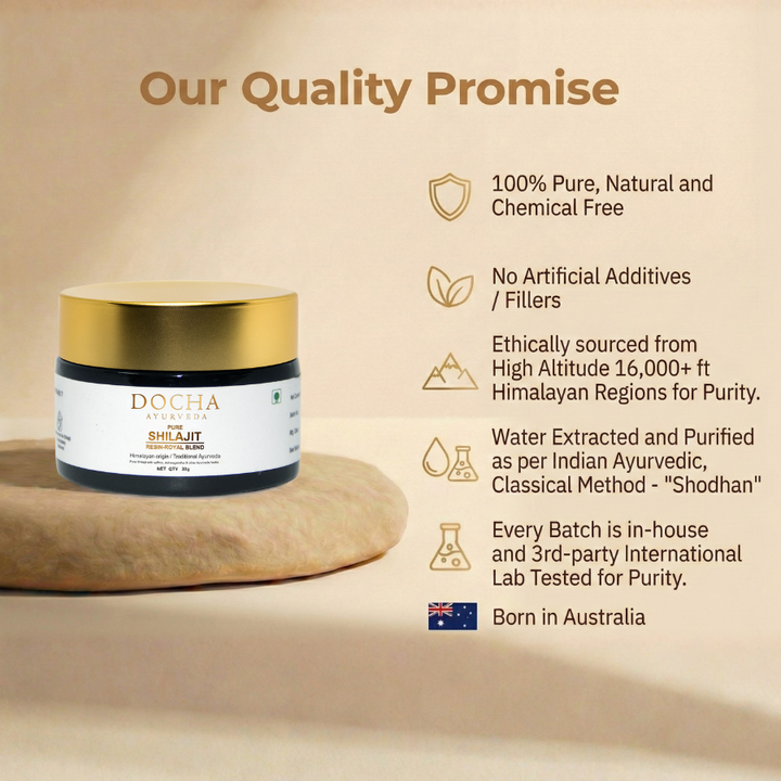 Docha Ayurveda Pure Shilajit Resin - Royal Blend