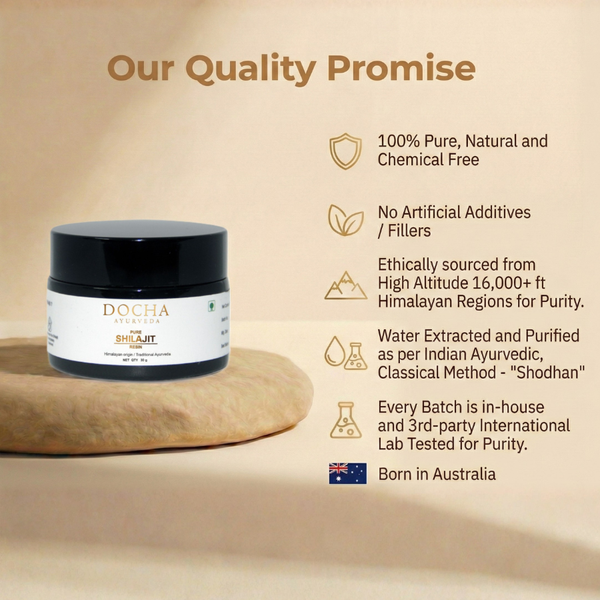 Docha Ayurveda Pure Shilajit Resin